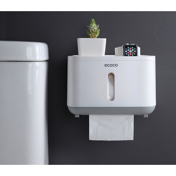 ECOCO βάση μπάνιου για χαρτί E1807, λευκή-γκρι ECOCO βάση μπάνιου για χαρτί E1807, λευκή-γκρι