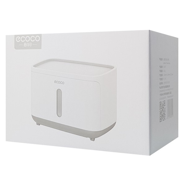 ECOCO βάση μπάνιου για χαρτί E1807, λευκή-γκρι ECOCO βάση μπάνιου για χαρτί E1807, λευκή-γκρι