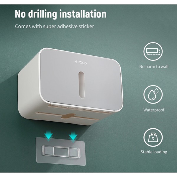 ECOCO βάση μπάνιου για χαρτί E1903, γκρι