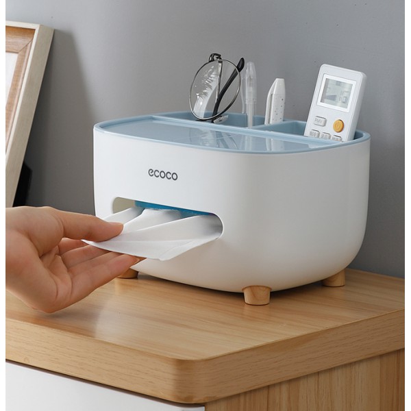 ECOCO βάση για χαρτομάντηλα και αντικείμενα E2009, 21x16x12cm, μπλε