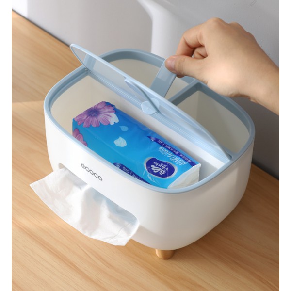 ECOCO βάση για χαρτομάντηλα και αντικείμενα E2009, 21x16x12cm, μπλε