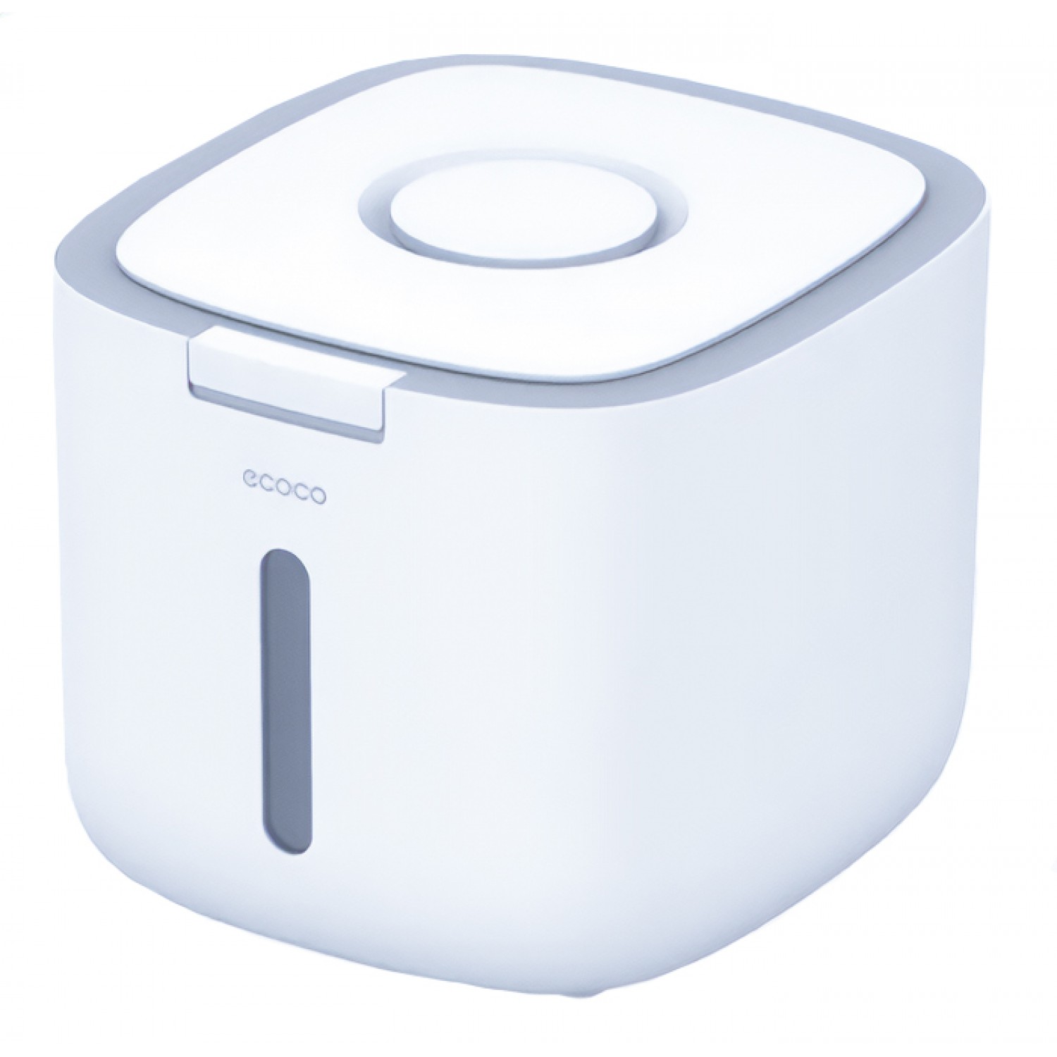ECOCO δοχείο αποθήκευσης ρυζιού E2029, 5kg, λευκό-γκρι