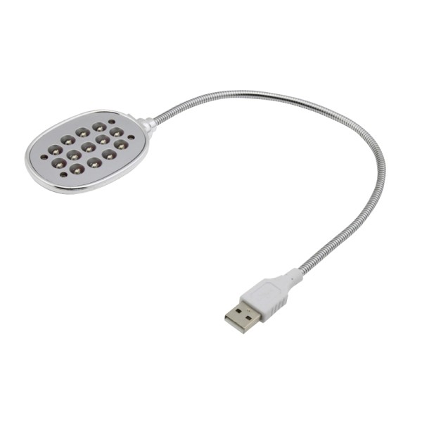 ESPERANZA USB LED φακός EA120 για laptop, 13 LED, ασημί ESPERANZA USB LED φακός EA120 για laptop, 13 LED, ασημί
