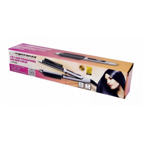 ESPERANZA ισιωτική μαλλιών και συσκευή για μπούκλες Sophia EBP007 ESPERANZA ισιωτική μαλλιών και συσκευή για μπούκλες Sophia EBP007