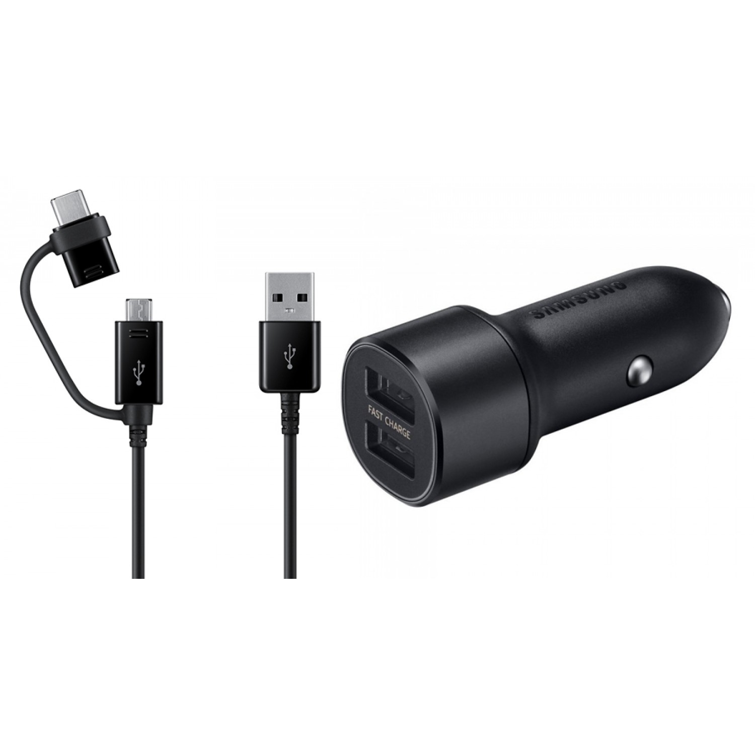 SAMSUNG φορτιστής αυτοκινήτου EP-L1100, Micro USB/Type-C, 15W, μαύρος SAMSUNG φορτιστής αυτοκινήτου EP-L1100, Micro USB/Type-C, 15W, μαύρος