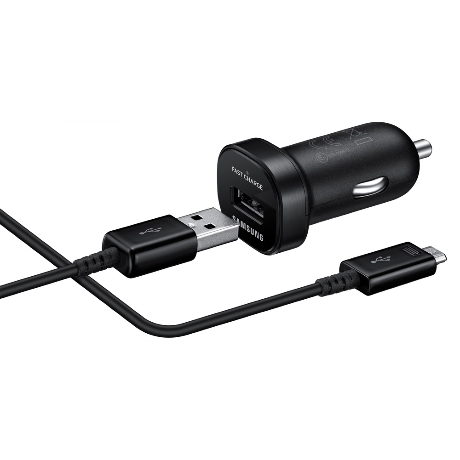 SAMSUNG φορτιστής αυτοκινήτου Mini EP-LN930, Micro USB, 18W 2A, μαύρο