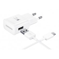 SAMSUNG Φορτιστής EP-TA20EBECGWW, USB Type-C, 15W 2A, retail, λευκό