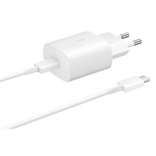 SAMSUNG φορτιστής τοίχου EP-TA800XWEGWW, USB Type-C, 25W 3A, λευκό