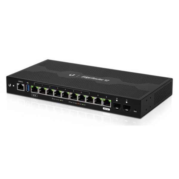UBIQUITI EdgeRouter 12 ER-12, 10x Gigabit RJ45, 2x SFP