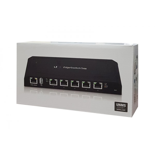 UBIQUITI Edge Switch ES-5XP, 5-Port Gigabit PoE, 24V/2.5A