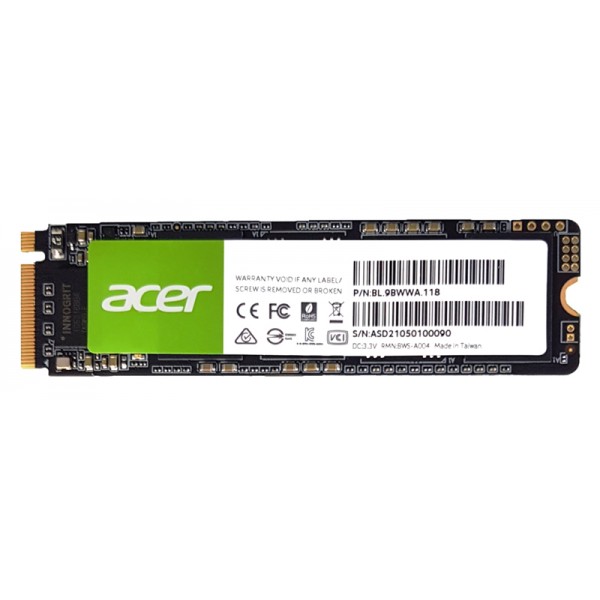 ACER SSD PCIe Gen3x4 M.2 FA100, 256GB, 1950-1300MB/s