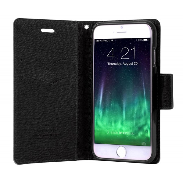 MERCURY Θήκη Fancy Diary για Samsung S8, Black MERCURY Θήκη Fancy Diary για Samsung S8, Black