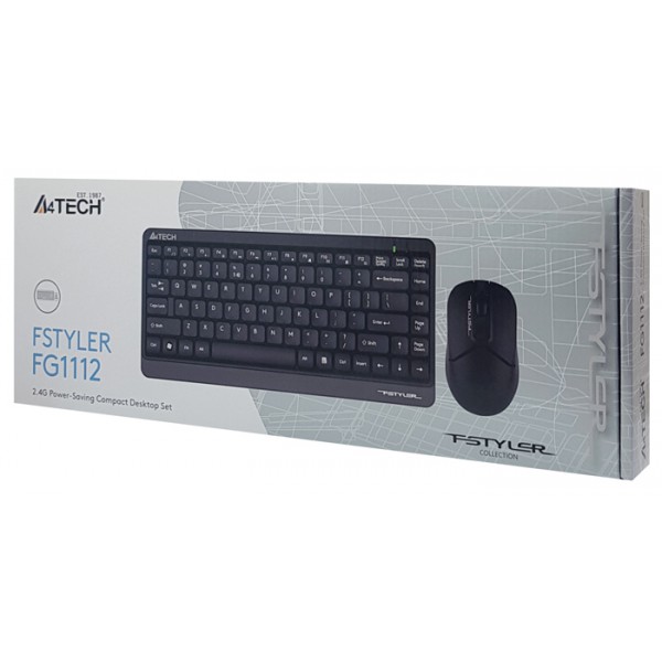 A4TECH σετ ποντίκι & πληκτρολόγιο FG1112, ασύρματα, μαύρο A4TECH σετ ποντίκι & πληκτρολόγιο FG1112, ασύρματα, μαύρο
