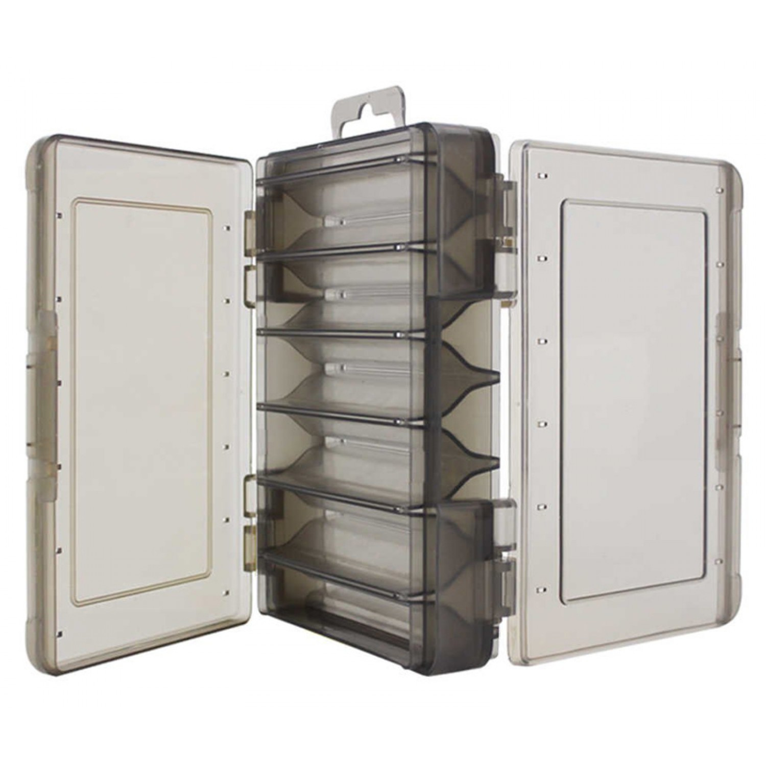 Κασετίνα ψαρέματος δίπλευρη FISH-0024, 14 x 10.5 x 3cm, μαύρη