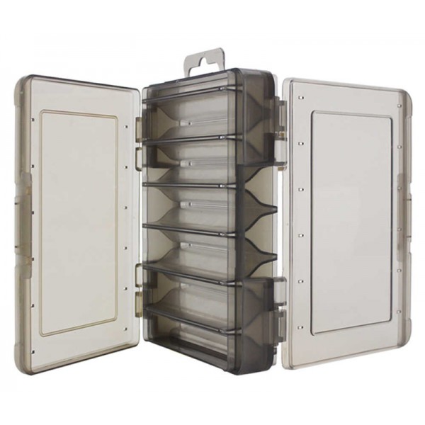 Κασετίνα ψαρέματος δίπλευρη FISH-0024, 14 x 10.5 x 3cm, μαύρη