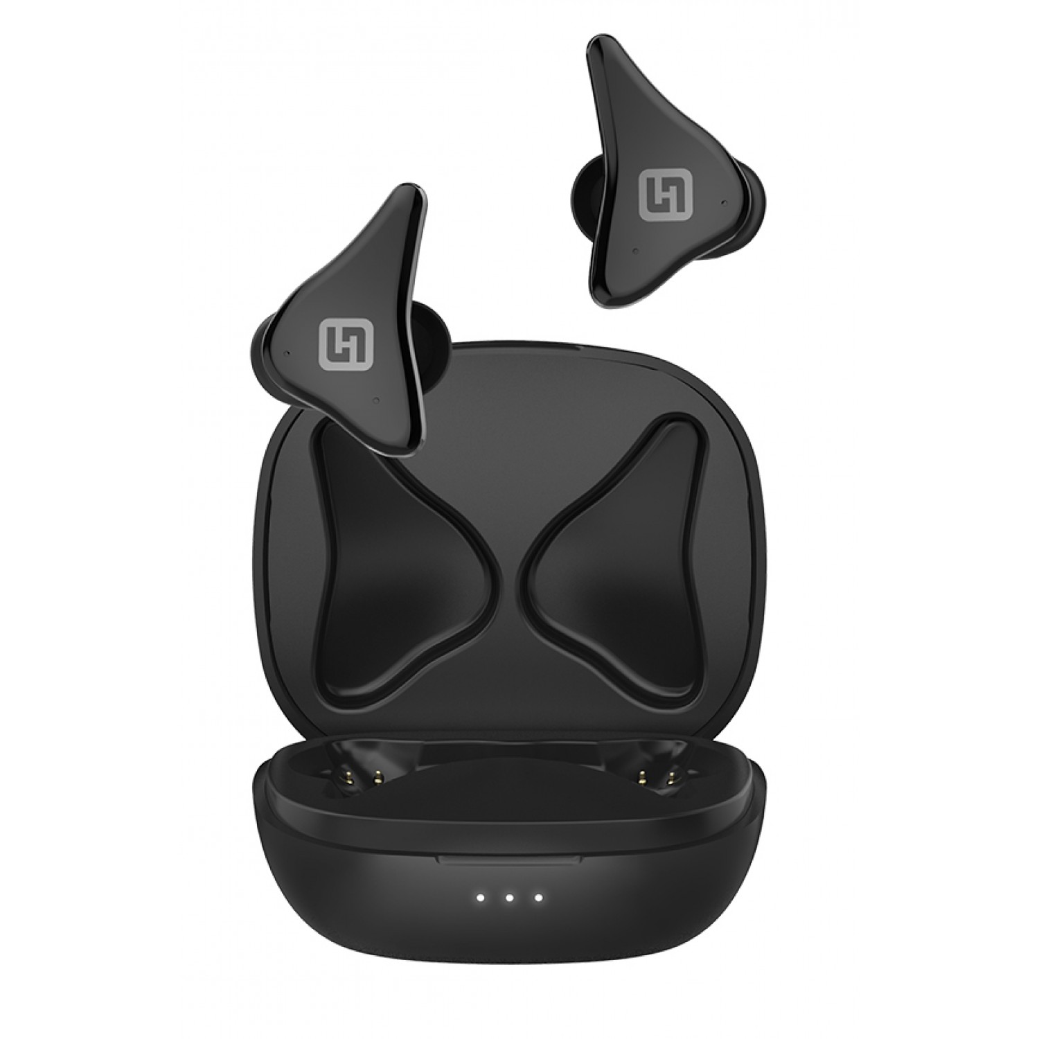 HIFUTURE earphones FlyAir, true wireless, με θήκη φόρτισης, μαύρα