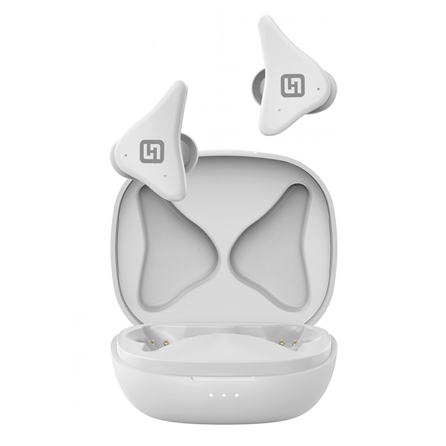 HIFUTURE earphones FlyAir, true wireless, με θήκη φόρτισης, λευκά