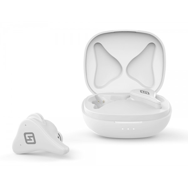 HIFUTURE earphones FlyAir, true wireless, με θήκη φόρτισης, λευκά