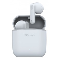 HIFUTURE earphones Flybuds 2 με θήκη φόρτισης, true wireless, λευκά