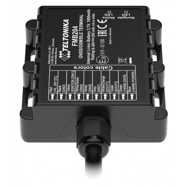 TELTONIKA GPS Tracker αυτοκινήτου FMB204, GSM/GPRS/GNSS, Bluetooth, IP67 TELTONIKA GPS Tracker αυτοκινήτου FMB204, GSM/GPRS/GNSS, Bluetooth, IP67