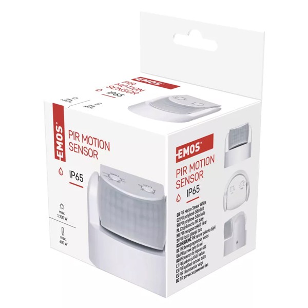 EMOS αισθητήρας κίνησης G1240, IP65, 2000lm, λευκό EMOS αισθητήρας κίνησης G1240, IP65, 2000lm, λευκό