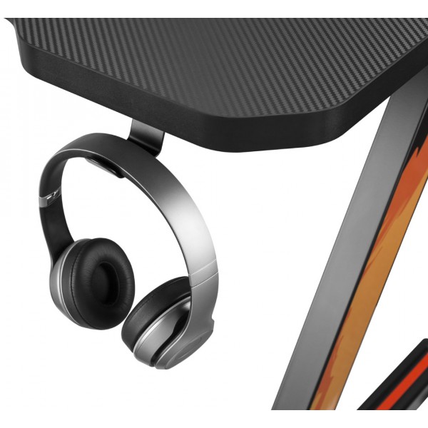 BRATECK gaming γραφείο GMD02-2, 1200x600mm, μαύρο