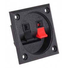 Τερματικός ακροδέκτης ηχείου GNI0237, 2-pin, μαύρος, 10τμχ