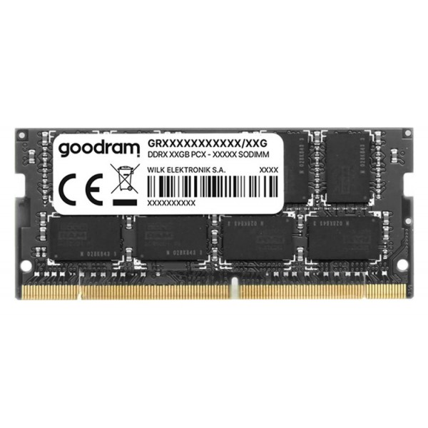 GOODRAM Μνήμη DDR3L SODimm GR1333S3V64L9-4G, 4GB, 1333MHz PC3-10600, CL9