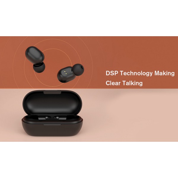 HAYLOU earphones GT1, true wireless, θήκη φόρτισης, touch control, μαύρα HAYLOU earphones GT1, true wireless, θήκη φόρτισης, touch control, μαύρα