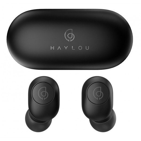 HAYLOU earphones GT2S με θήκη φόρτισης, True Wireless, μαύρα HAYLOU earphones GT2S με θήκη φόρτισης, True Wireless, μαύρα