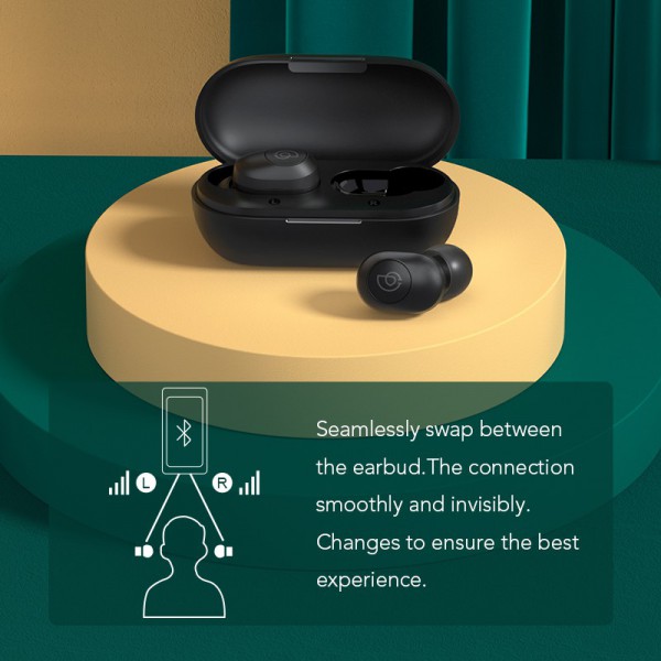 HAYLOU earphones GT2S με θήκη φόρτισης, True Wireless, μαύρα HAYLOU earphones GT2S με θήκη φόρτισης, True Wireless, μαύρα