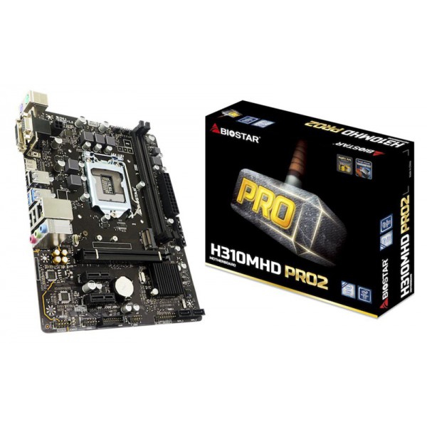 BIOSTAR Μητρική H310MHD, 2x DDR4, s1151, USB 3.1, HDMI, mATX, Ver. 6.0 BIOSTAR Μητρική H310MHD, 2x DDR4, s1151, USB 3.1, HDMI, mATX, Ver. 6.0