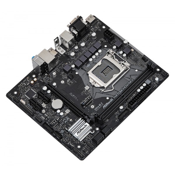 ASROCK μητρική H470M-HDV/M.2, 2x DDR4, s1200, USB 3.2, mATX