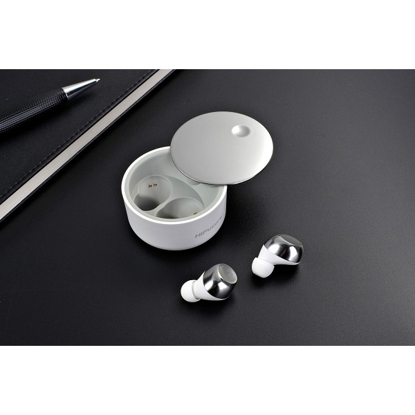 HIFUTURE earphones HeliX με θήκη φόρτισης, true wireless, λευκά
