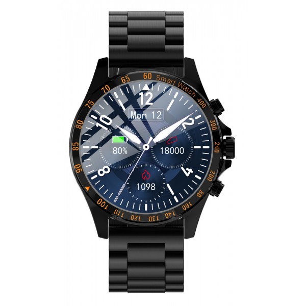 HIFUTURE smartwatch HiGEAR, 1.3", IP68, heart rate monitor, μαύρο HIFUTURE smartwatch HiGEAR, 1.3", IP68, heart rate monitor, μαύρο