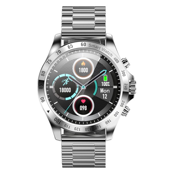 HIFUTURE smartwatch HiGEAR, 1.3", IP68, heart rate monitor, ασημί