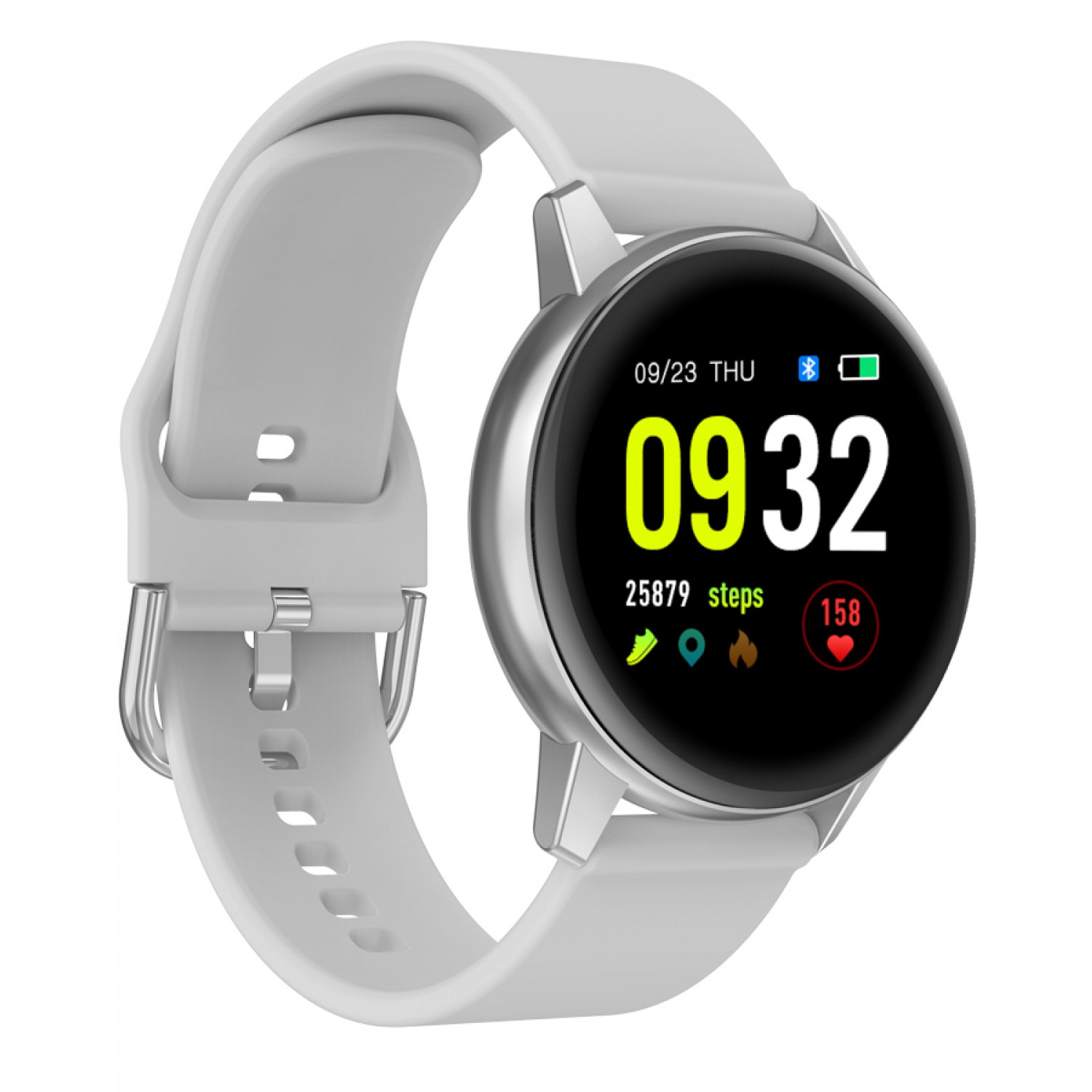 HIFUTURE smartwatch HiMATE, 1.4", IP68, heart rate monitor, λευκό