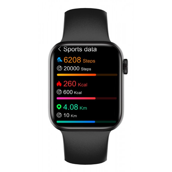 HIFUTURE smartwatch HiTIME, 1.75", IP68, heart rate monitor, μαύρο