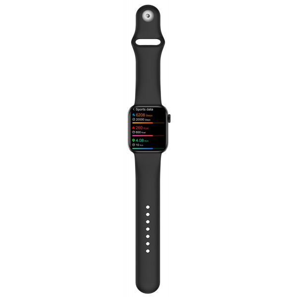 HIFUTURE smartwatch HiTIME, 1.75", IP68, heart rate monitor, μαύρο