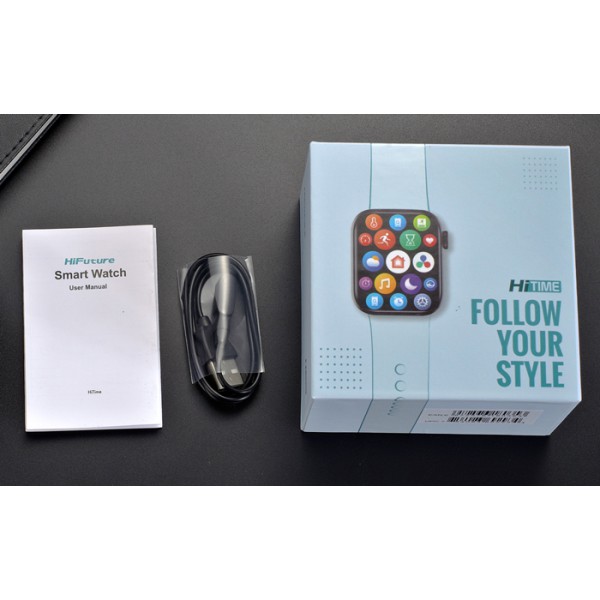 HIFUTURE smartwatch HiTIME, 1.75", IP68, heart rate monitor, μαύρο