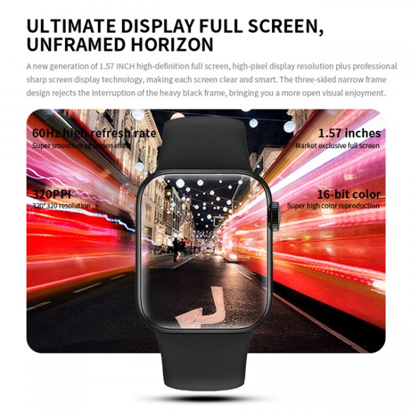 HIFUTURE smartwatch HITime Mini, 1.57", IP67, HR & Blood pressure, μαύρο