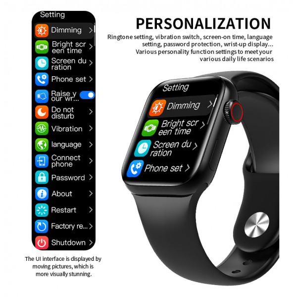 HIFUTURE smartwatch HITime Mini, 1.57", IP67, HR & Blood pressure, μαύρο