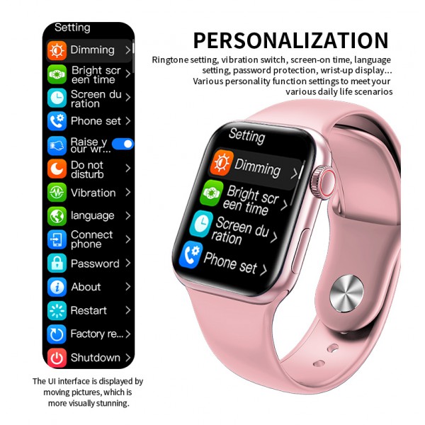 HIFUTURE smartwatch HITime Mini, 1.57", IP67, HR & Blood pressure, ροζ HIFUTURE smartwatch HITime Mini, 1.57", IP67, HR & Blood pressure, ροζ