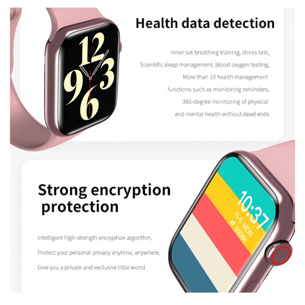 HIFUTURE smartwatch HITime SE, 1.72", IP67, HR & Blood pressure, ροζ