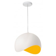 POWERTECH φωτιστικό οροφής HLL-0015, E27 Φ28, μεταλλικό, λευκό-πορτοκαλί