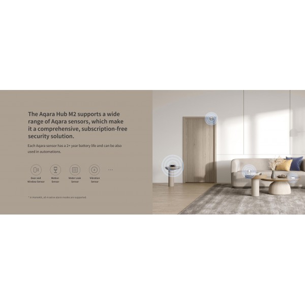 AQARA Hub σταθμός σύνδεσης αισθητήρων M2, Zigbee, μαύρο