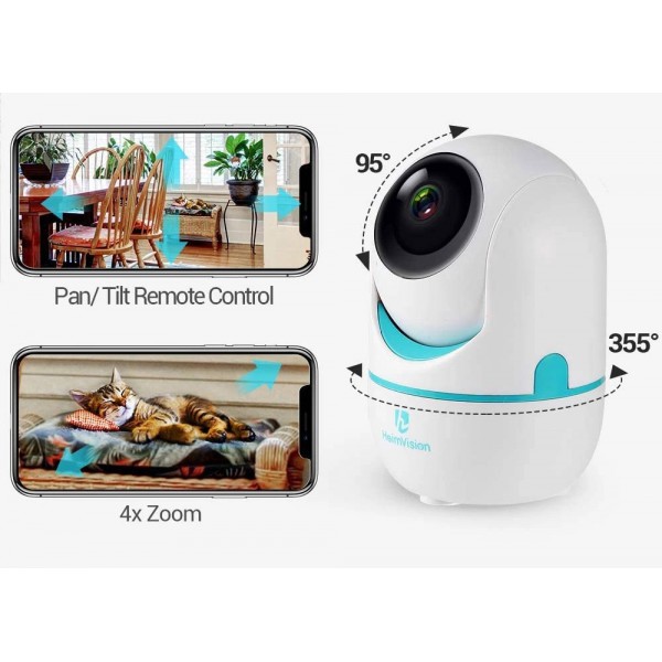 HEIMVISION IP Camera HM202A, WiFi, 3MP, 2-way audio, λευκή
