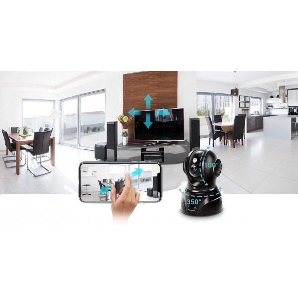 HEIMVISION IP Camera HM302, WiFi, 3MP, 2-way audio, μαύρη