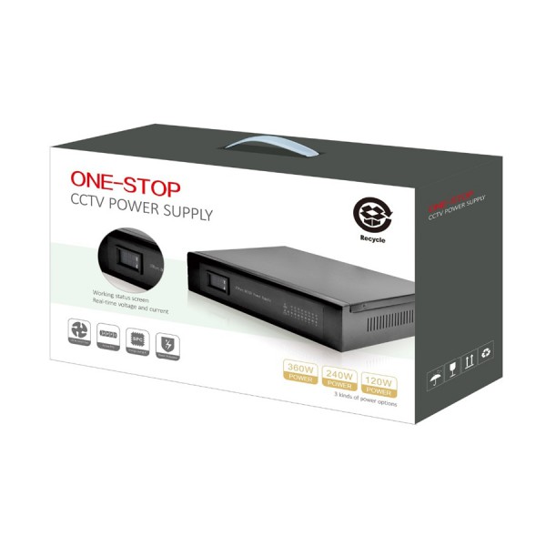 POWERTECH τροφοδοτικό HTD1205-10A, rackmount, 12v 10A, 5 καναλιών POWERTECH τροφοδοτικό HTD1205-10A, rackmount, 12v 10A, 5 καναλιών