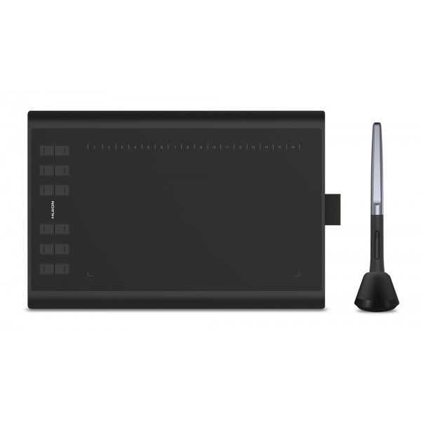 HUION pen tablet H1060P 10 x 6.25", battery-free pen, 16 πλήκτρα, μαύρο HUION pen tablet H1060P 10 x 6.25", battery-free pen, 16 πλήκτρα, μαύρο